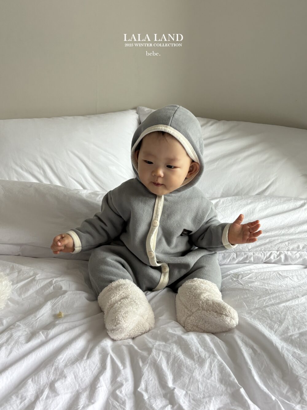 <b>LALALAND連身衣</b>Winter랍빠 후드 슈트  6-20M