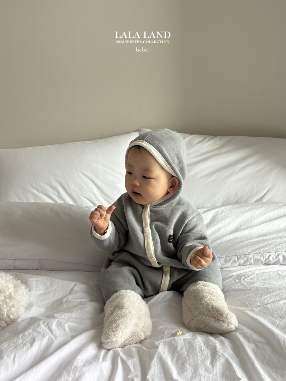 <b>LALALAND連身衣</b>Winter랍빠 후드 슈트  6-20M