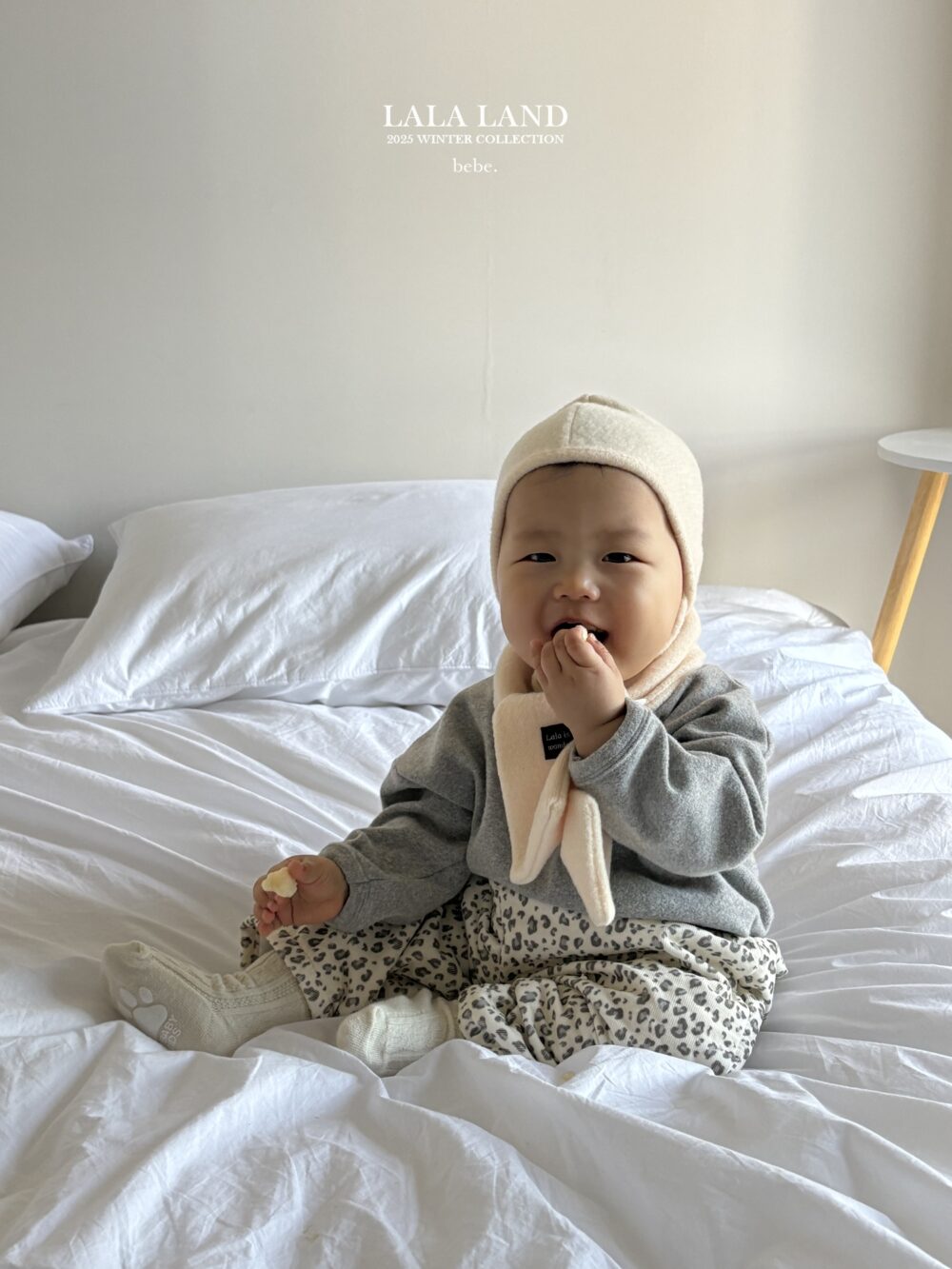 <b>LALALAND衛衣</b>Winter피치 랍빠 맨투맨  6-20M