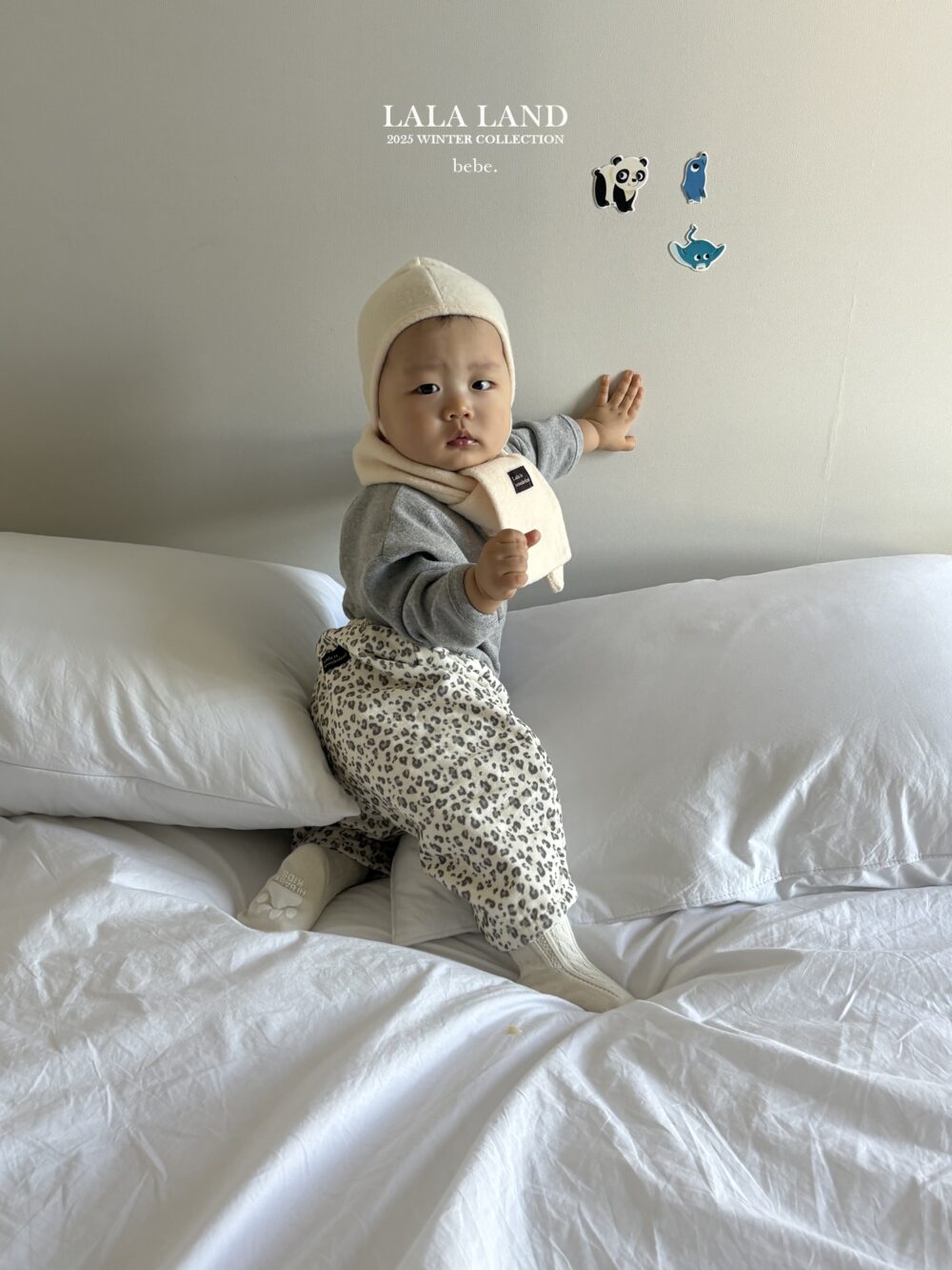 <b>LALALAND圍巾</b>Winter컬러 니트 머플러  6-20M