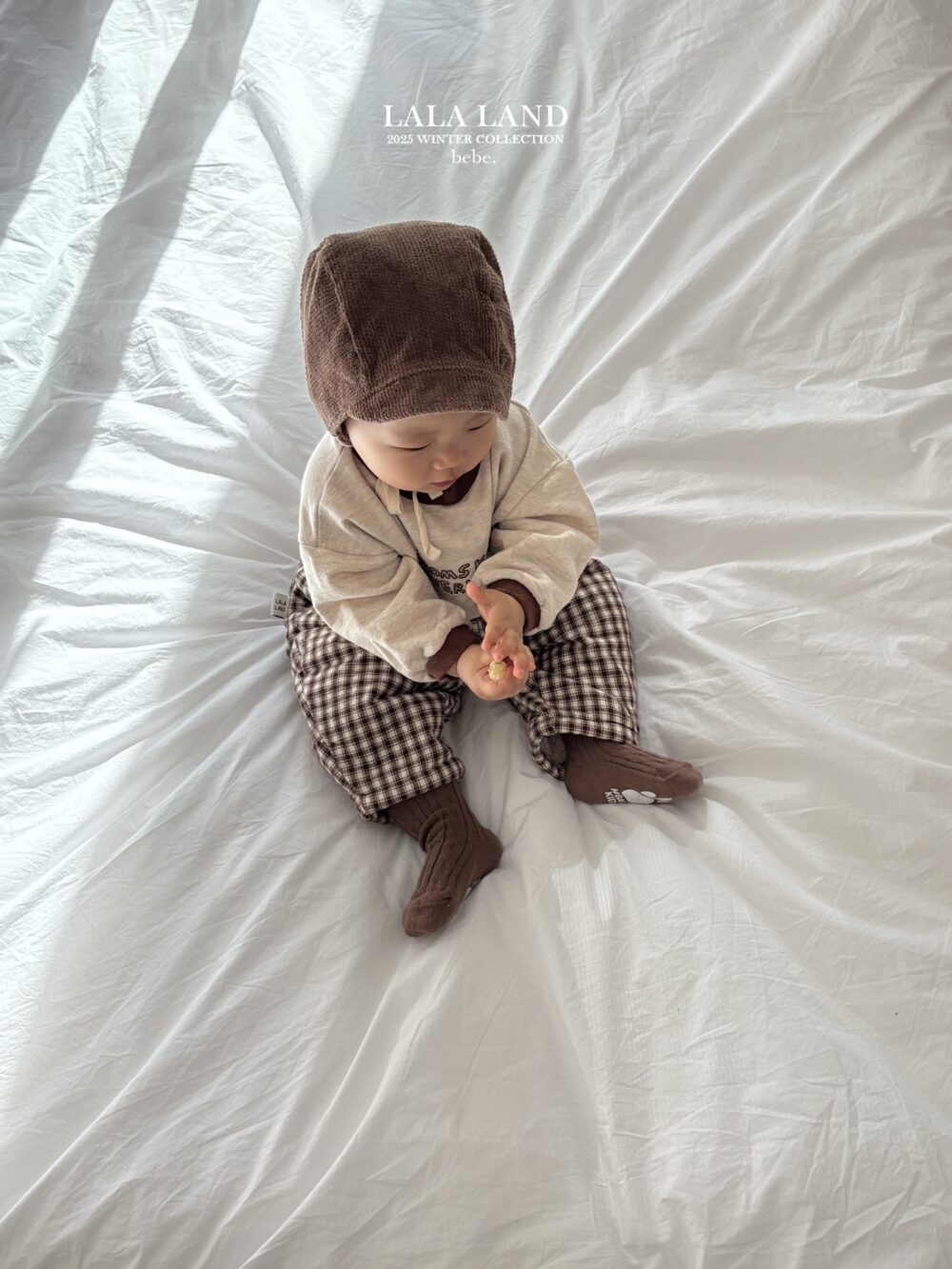 <b>LALALAND褲子</b>Winter 체크 솜바지  6-20M
