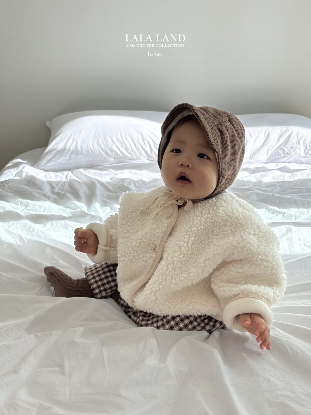 <b>LALALAND帽子</b>Winter골덴 후리스 보넷 6-20M