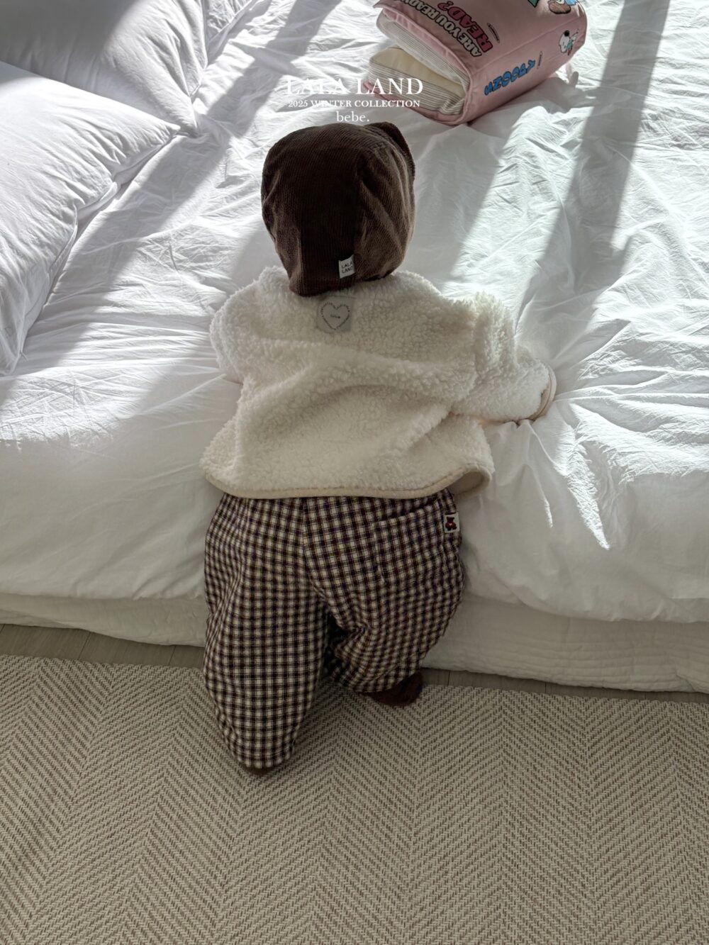 <b>LALALAND褲子</b>Winter 체크 솜바지  6-20M