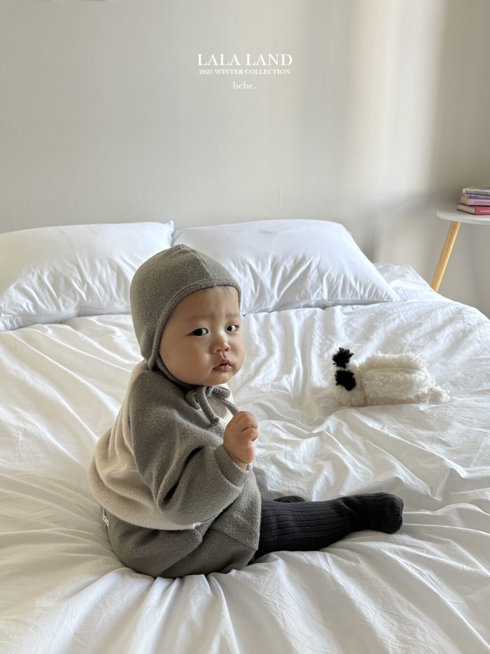 <b>LALALAND帽子</b>Winter컬러 니트 보넷  6-20M