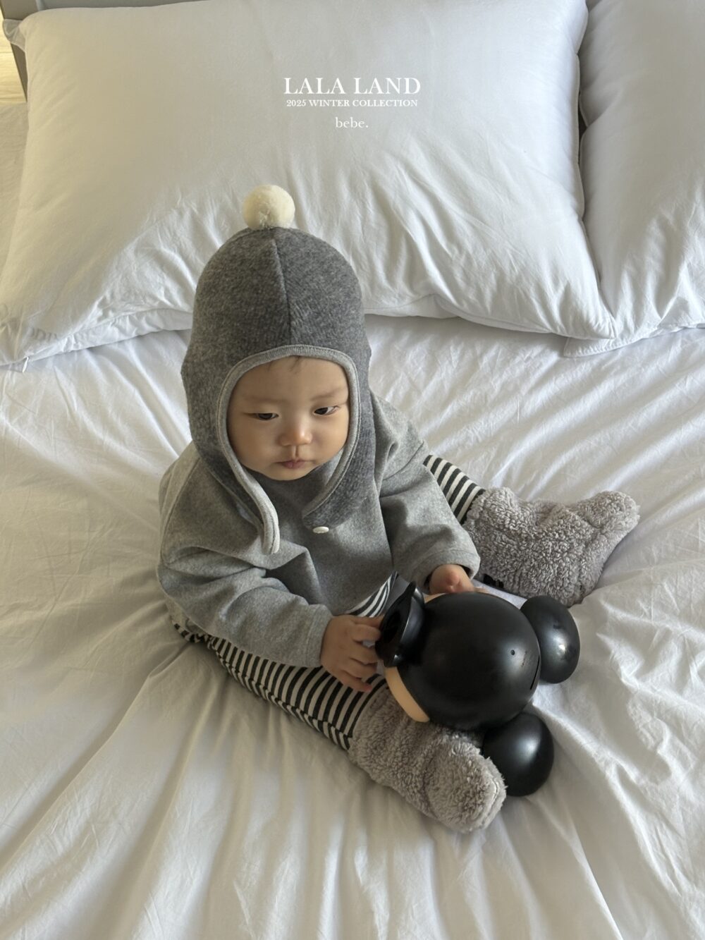 <b>LALALAND衛衣</b>Winter피치 랍빠 맨투맨  6-20M