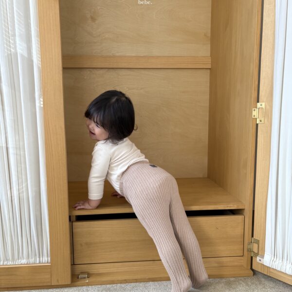 <b>LALALAND內搭褲</b>Winter 니트 골지 유발레깅스   6-20M