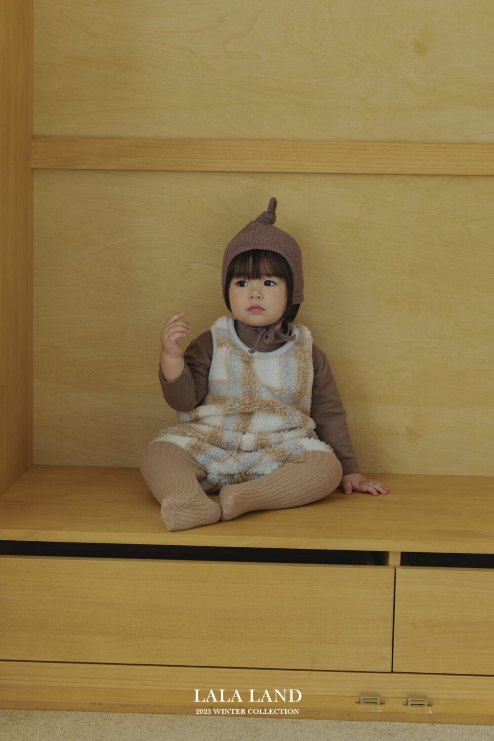 <b>LALALAND帽子</b>Winter피치 꼭지비니  6-20M