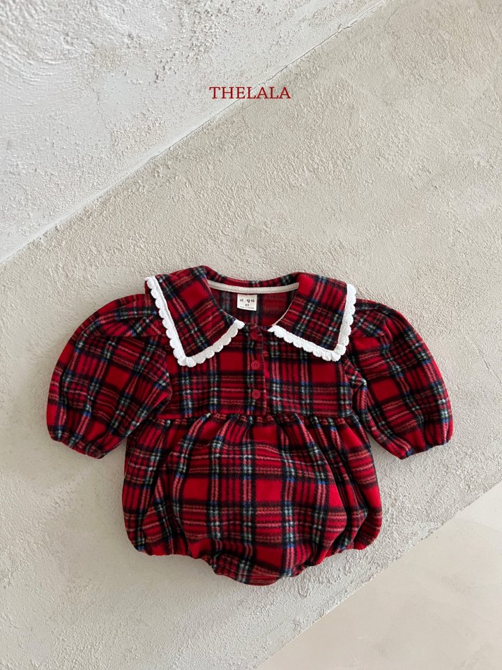 <b>THELALA包屁衣</b>Winter 스윗체크슈트 60-86CM