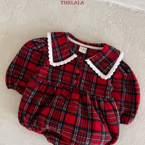 <b>THELALA包屁衣</b>Winter 스윗체크슈트 60-86CM
