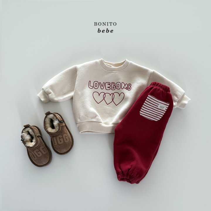 <b>BONITO褲子</b>Winter st뒷포켓조거팬츠 3-18M