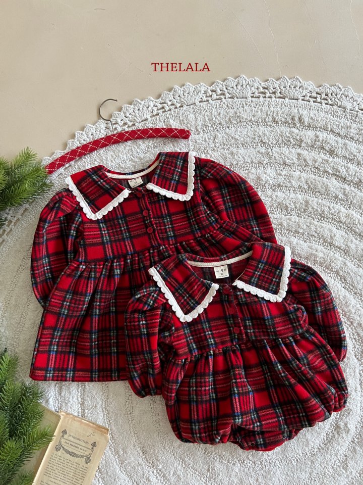 <b>THELALA包屁衣</b>Winter 스윗체크슈트 60-86CM