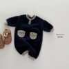 <b>BONITO連身衣</b>Winter 배색덤블포켓슈트 3-18M