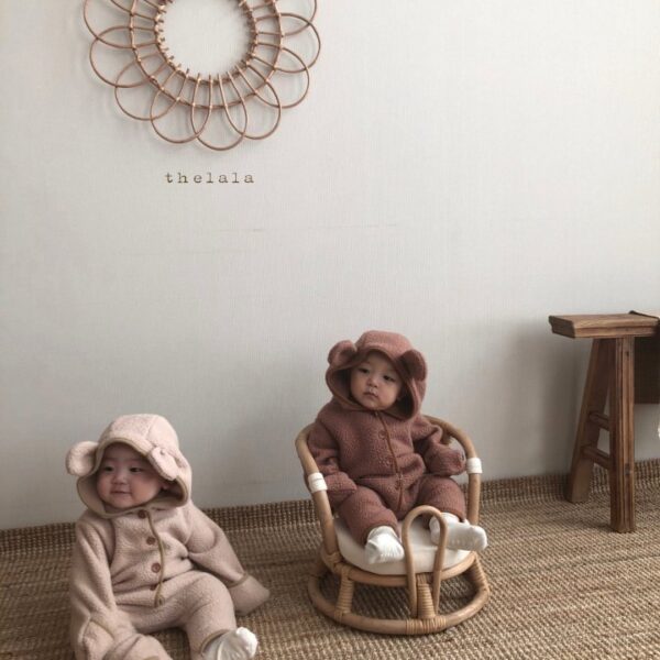 <b>THELALA連身衣</b>Winter퍼프곰슈트 60-86CM
