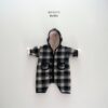 <b>BONITO連身衣</b>Winter 체크덤블후드슈트 3-18M