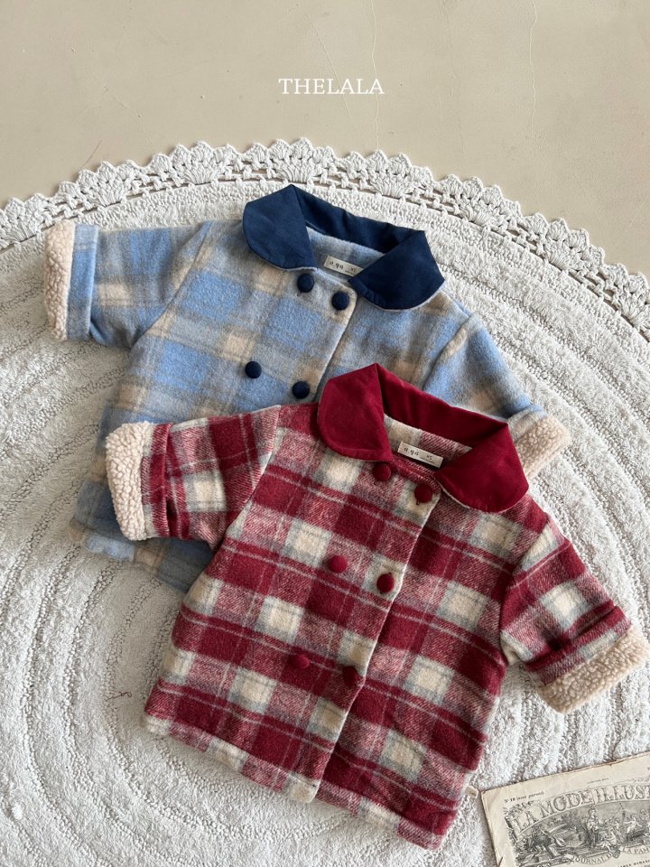 <b>THELALA外套</b>Winter모네체크JK 65-115CM