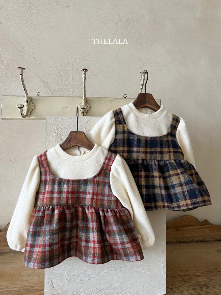 <b>THELALA洋裝</b>Winter 스쿨BL 65-115CM