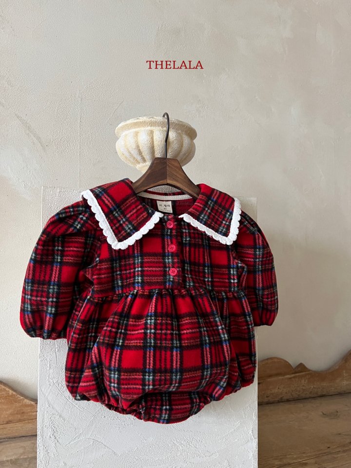 <b>THELALA包屁衣</b>Winter 스윗체크슈트 60-86CM
