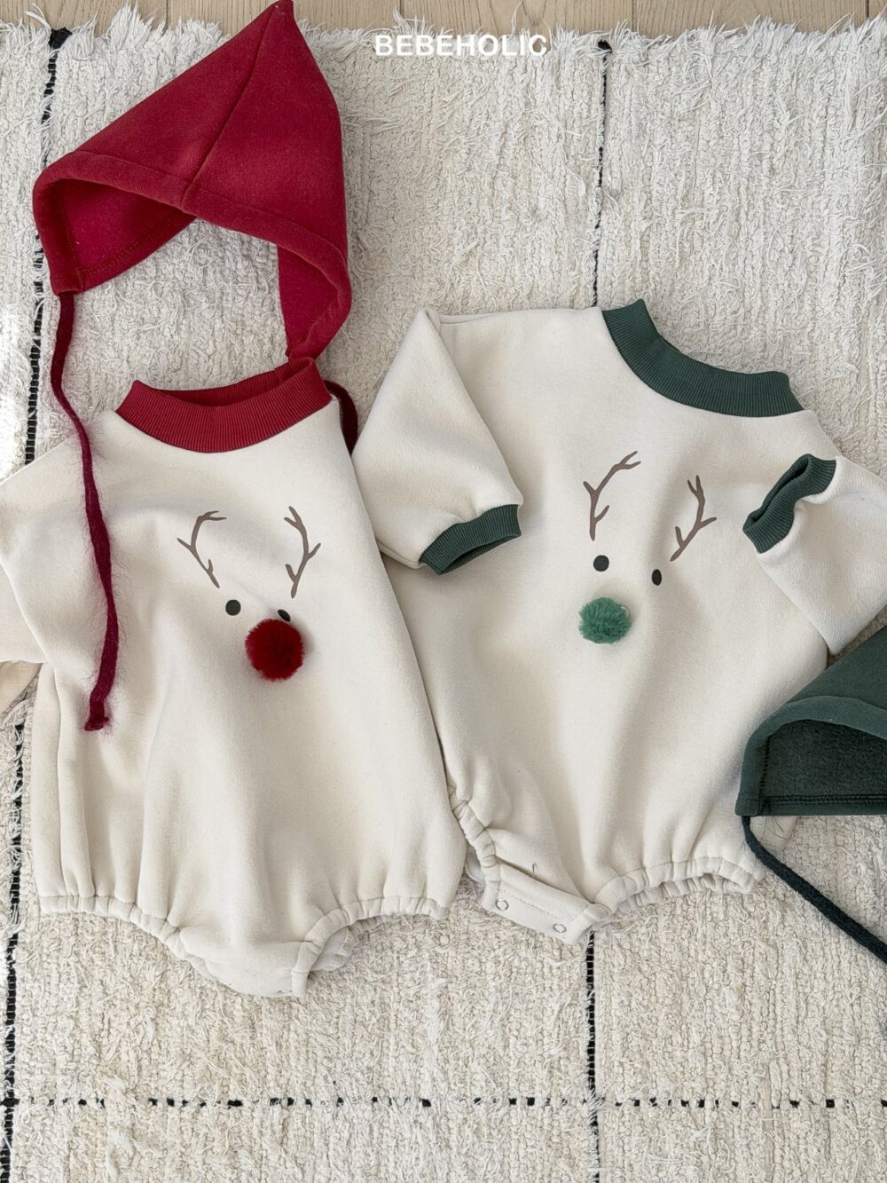 <b>BEBEHOLIC包屁衣</b>Winter 루돌프보넷세트 3-18M