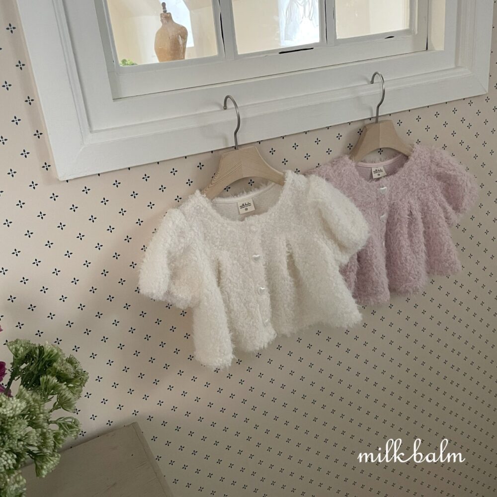 <b>MILKBALM罩衫</b>Winter 부클 가디건 75-125CM