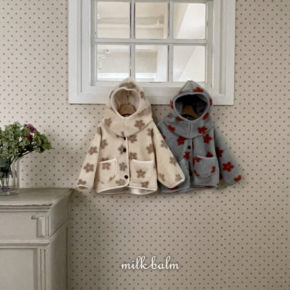 <b>MILKBALM外套</b>Winter 플라워 자켓 75-125CM