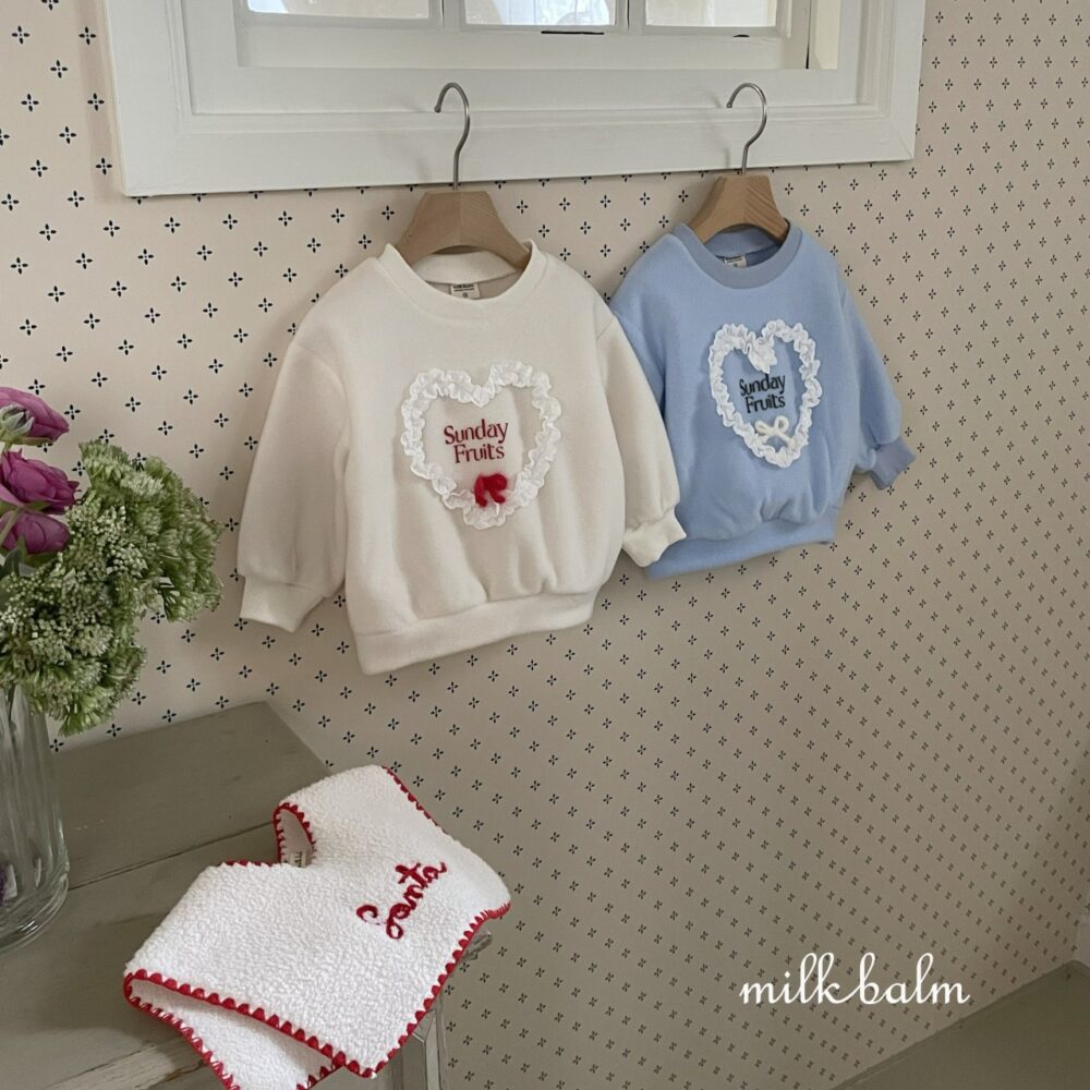 <b>MILKBALM衛衣</b>Winter 하트 맨투맨 75-125CM