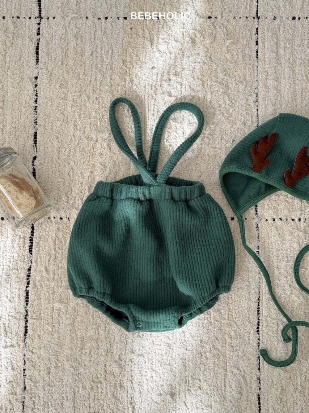 <b>BEBEHOLIC吊帶褲</b>Winter 징글벨멜빵블루머 3-18M