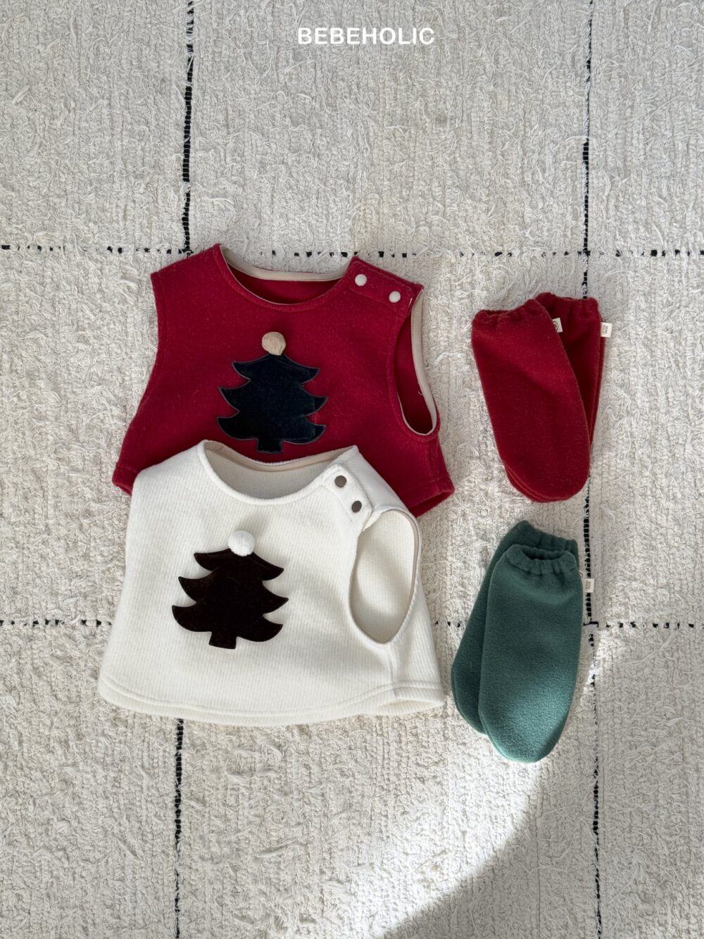 <b>BEBEHOLIC襪子</b>Winter 징글벨니삭스 3-18M