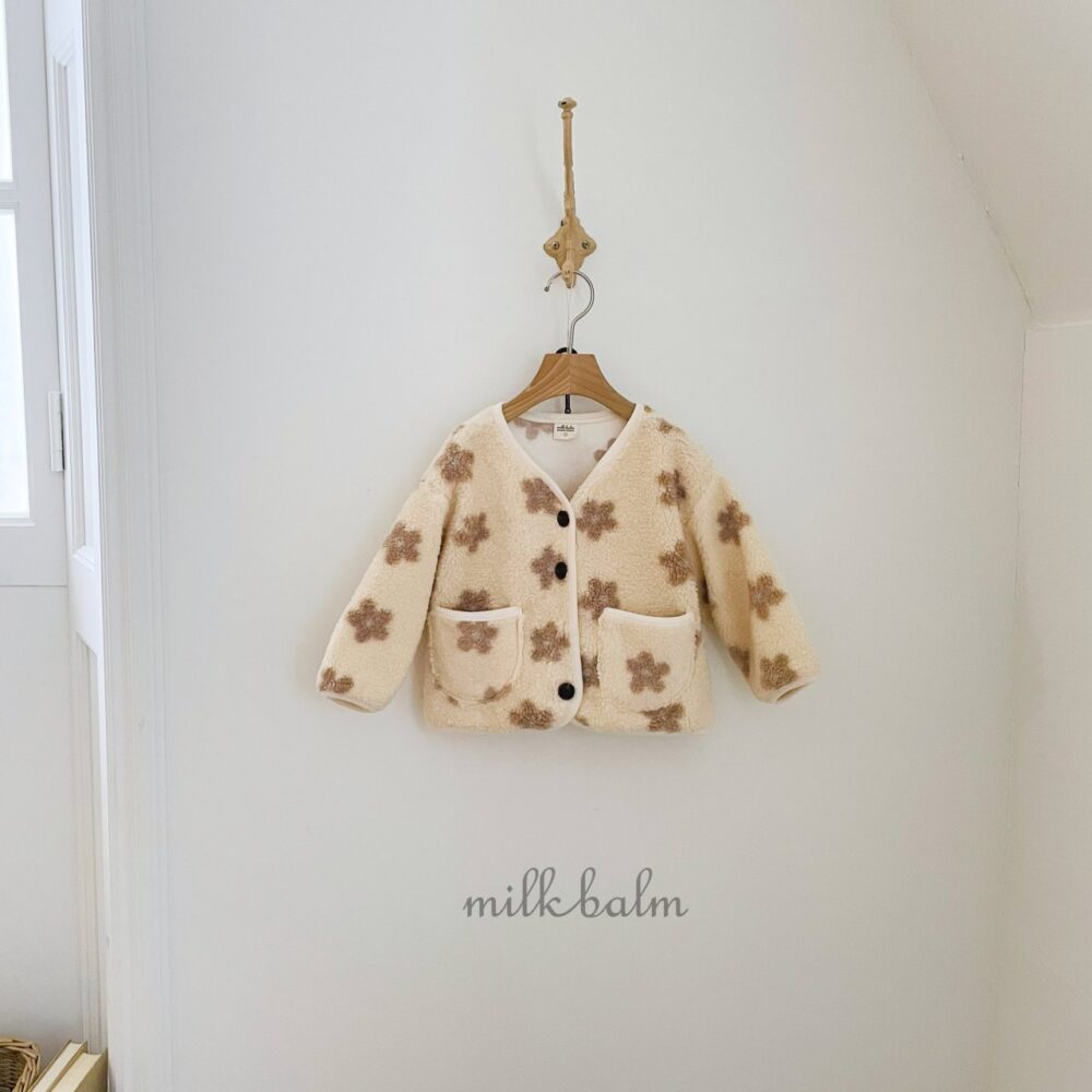 <b>MILKBALM外套</b>Winter 플라워 자켓 75-125CM