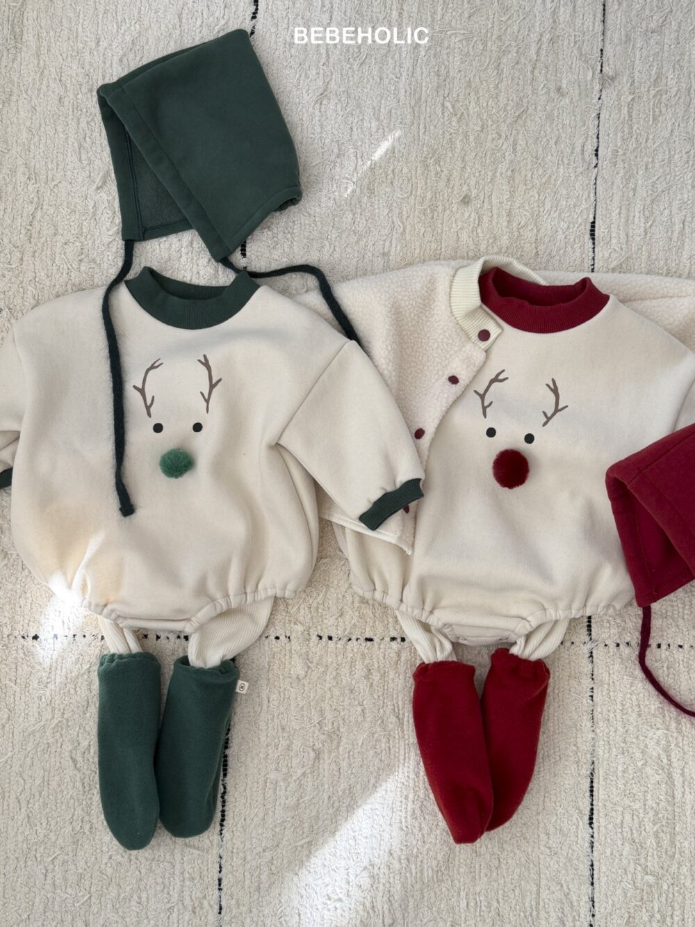 <b>BEBEHOLIC包屁衣</b>Winter 루돌프보넷세트 3-18M