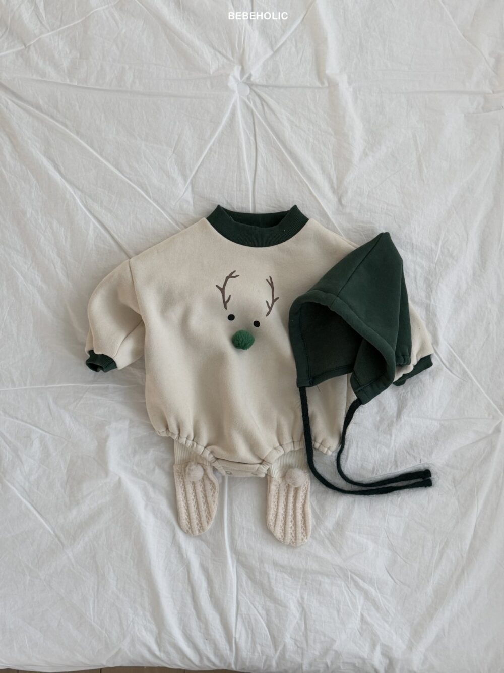 <b>BEBEHOLIC包屁衣</b>Winter 루돌프보넷세트 3-18M