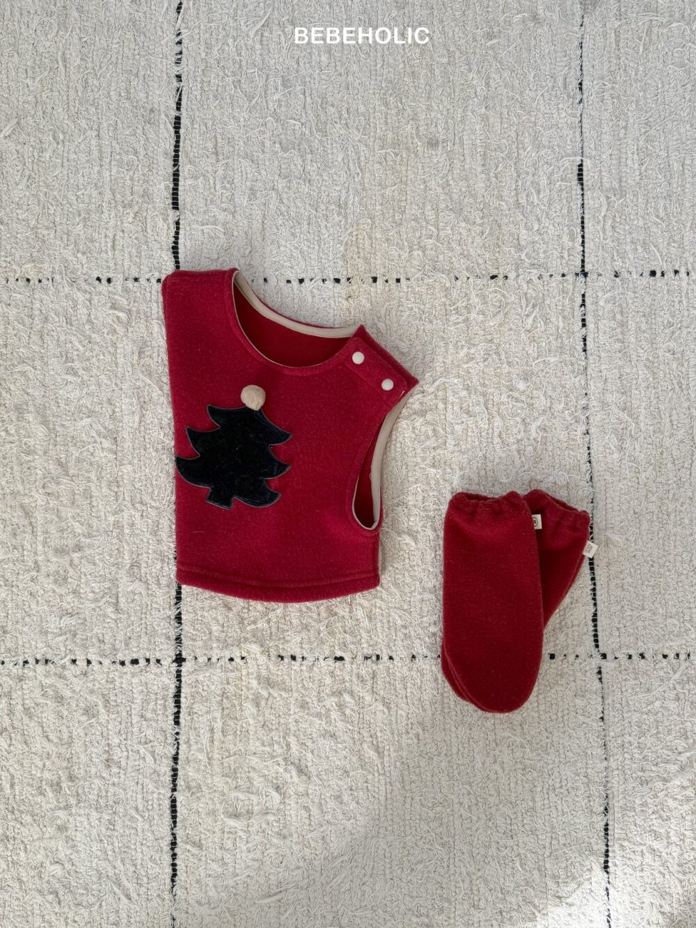 <b>BEBEHOLIC襪子</b>Winter 징글벨니삭스 3-18M