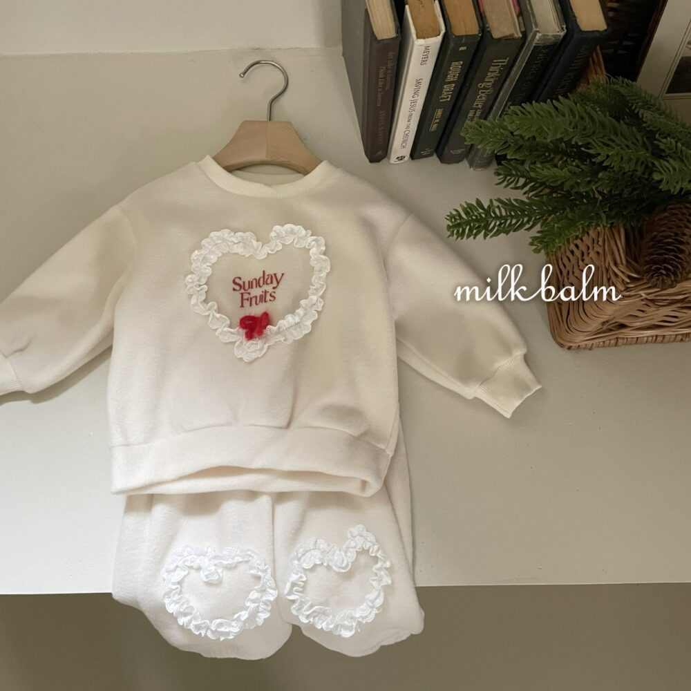 <b>MILKBALM衛衣</b>Winter 하트 맨투맨 75-125CM