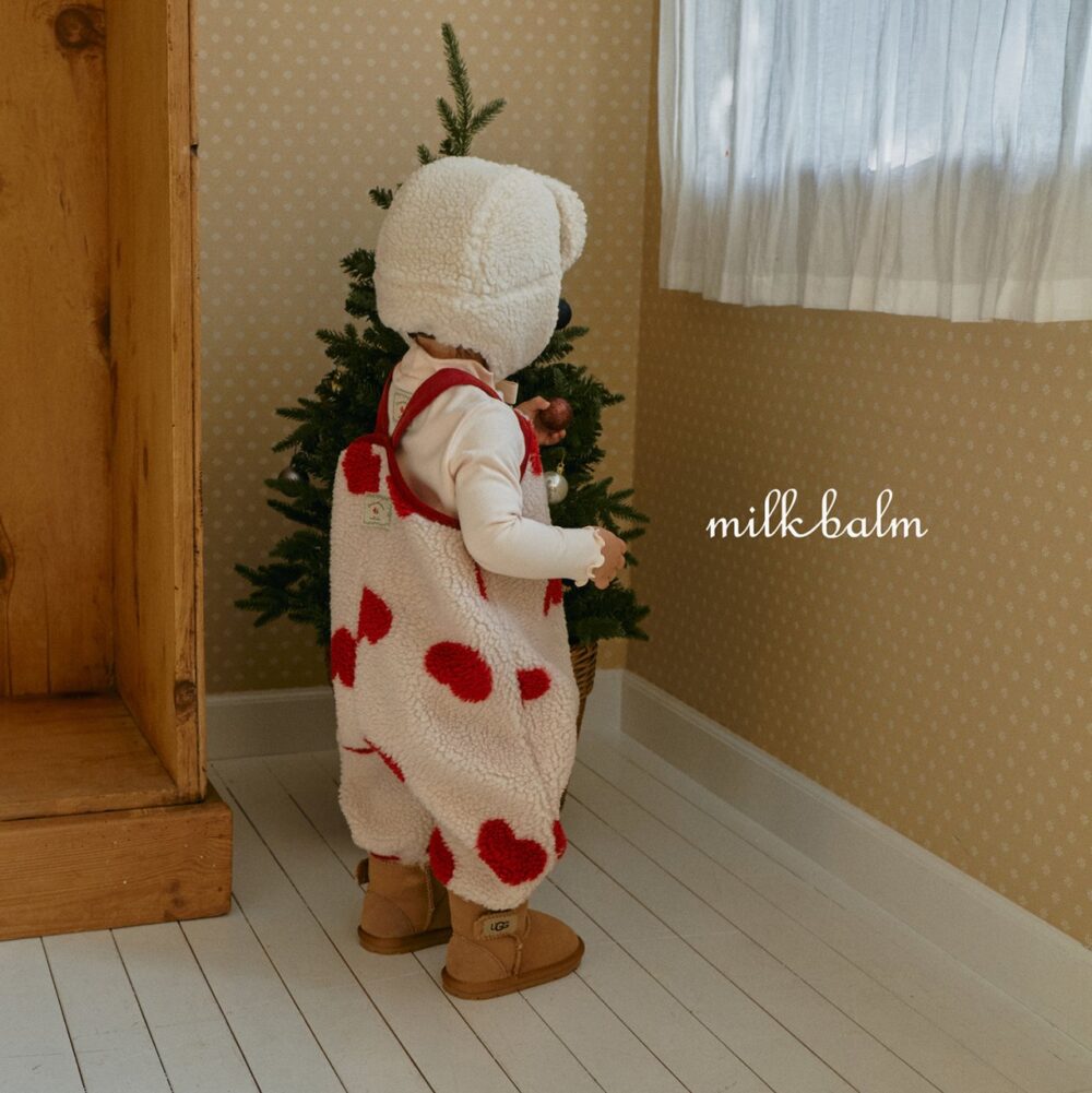 <b>MILKBALM吊帶褲</b>Winter 솜사탕 오버롤 0-18M