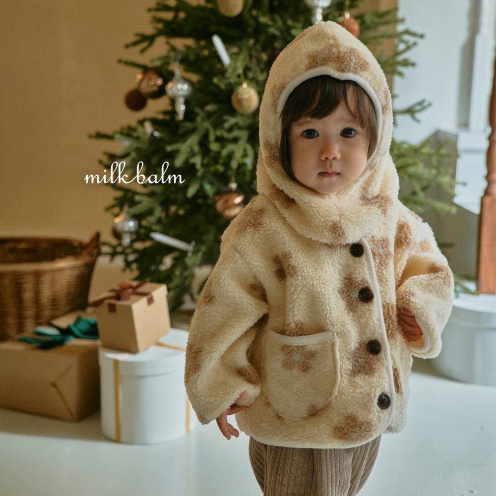 <b>MILKBALM外套</b>Winter 플라워 자켓 75-125CM