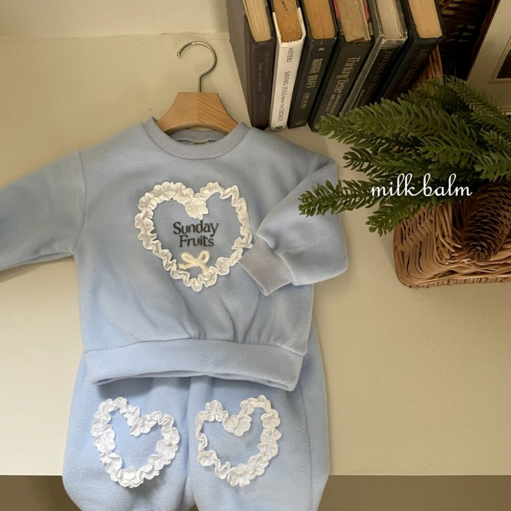 <b>MILKBALM衛衣</b>Winter 하트 맨투맨 75-125CM