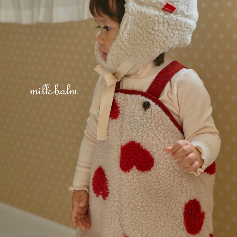 <b>MILKBALM吊帶褲</b>Winter 솜사탕 오버롤 0-18M