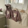 <b>MILKBALM包屁衣</b>Winter 곰돌이 자수 슈트 0-18M