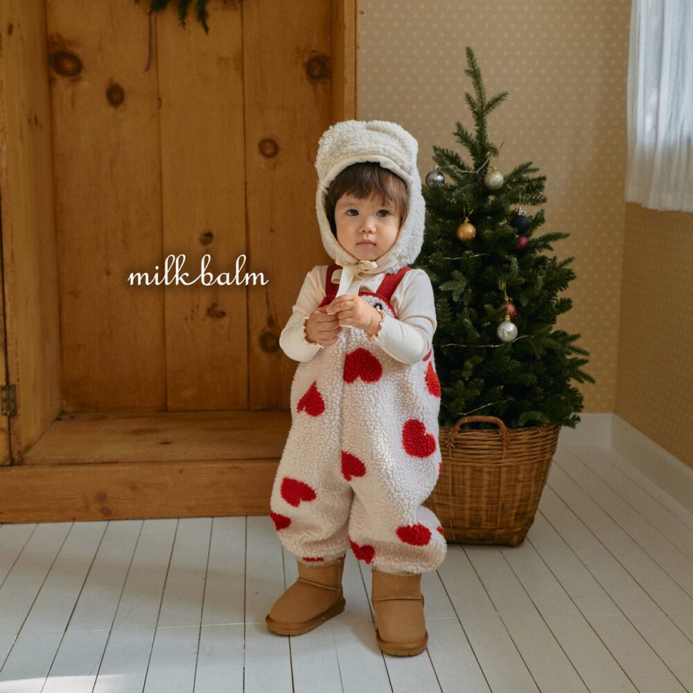 <b>MILKBALM吊帶褲</b>Winter 솜사탕 오버롤 0-18M