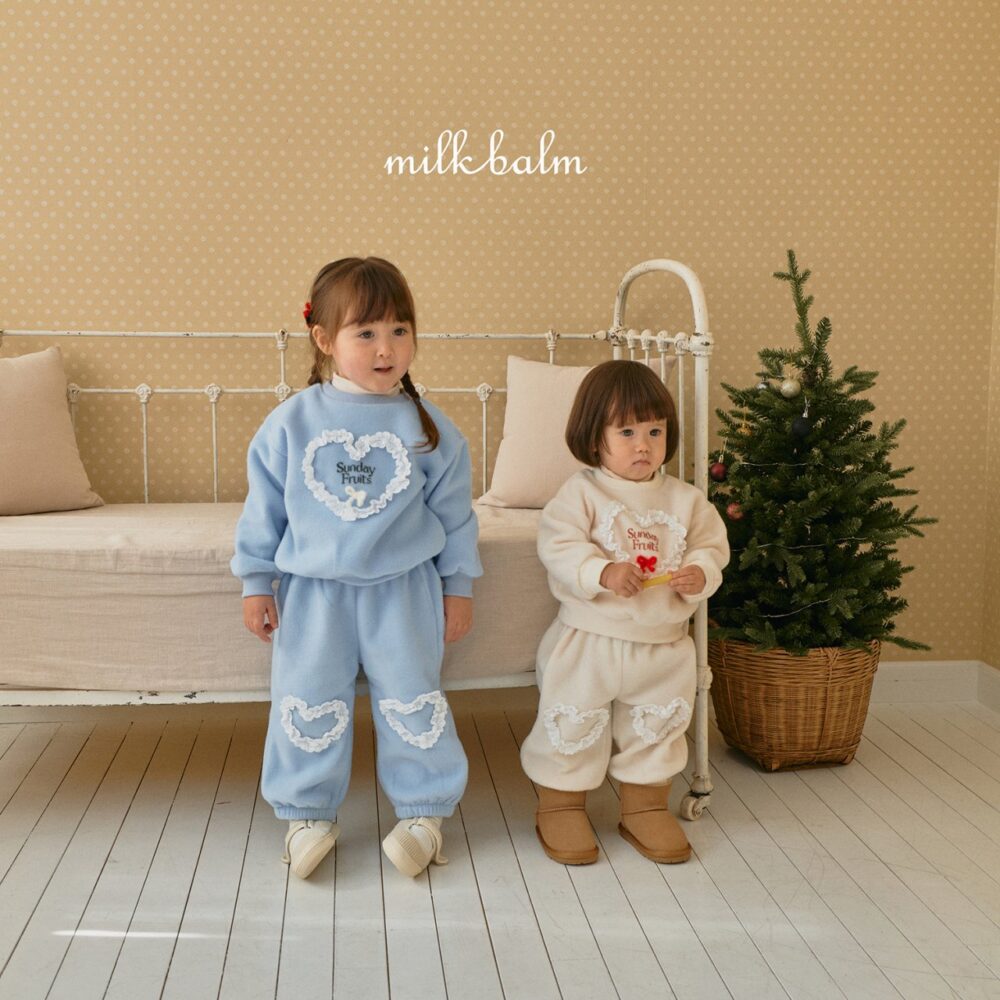 <b>MILKBALM衛衣</b>Winter 하트 맨투맨 75-125CM