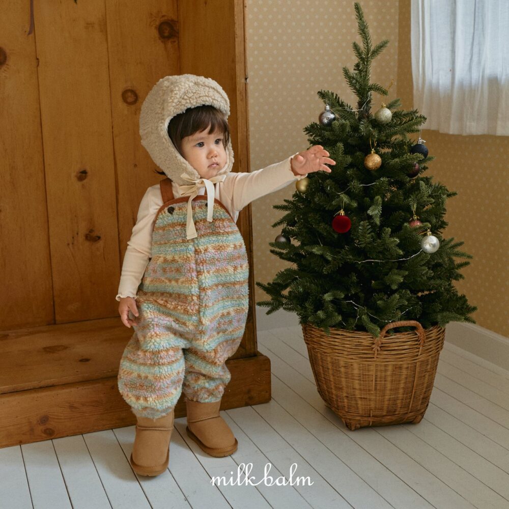 <b>MILKBALM吊帶褲</b>Winter 솜사탕 오버롤 0-18M