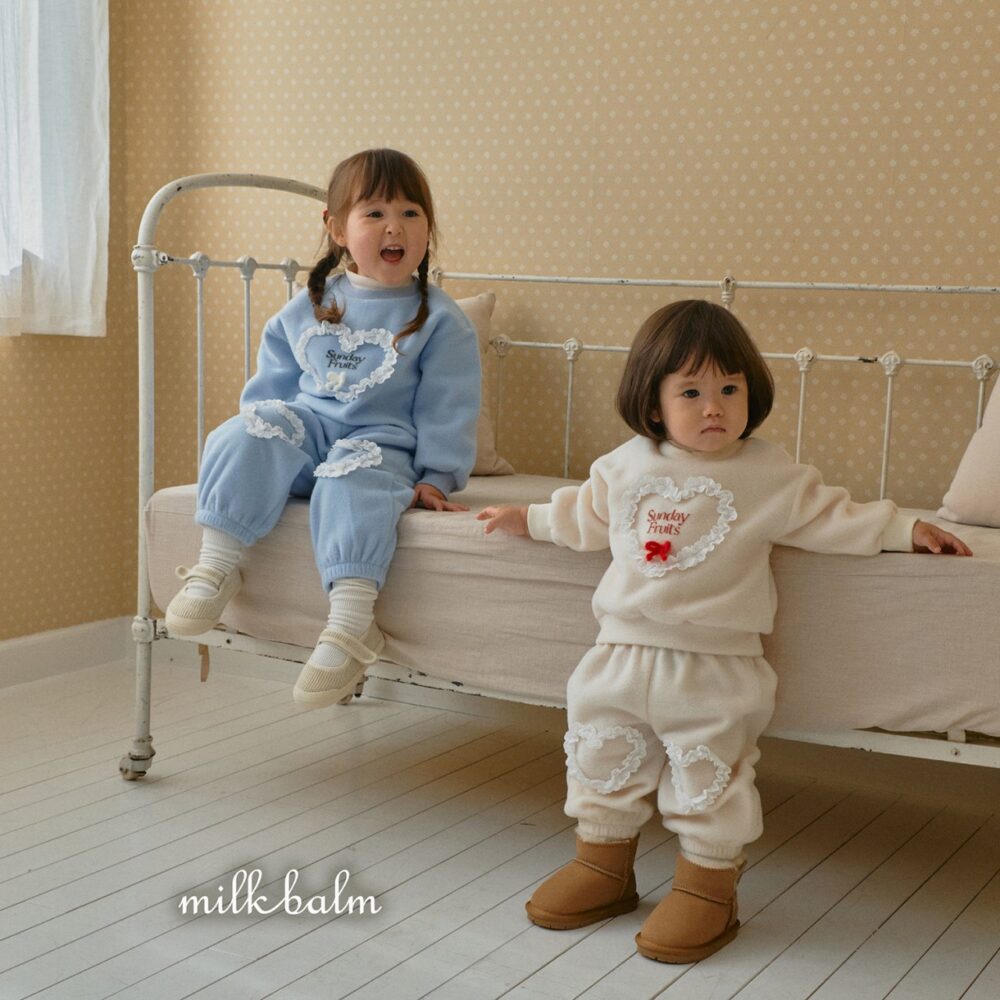 <b>MILKBALM衛衣</b>Winter 하트 맨투맨 75-125CM