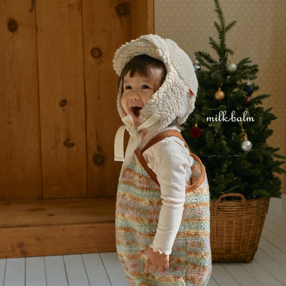 <b>MILKBALM吊帶褲</b>Winter 솜사탕 오버롤 0-18M