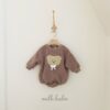 <b>MILKBALM包屁衣</b>Winter 곰돌이 자수 슈트 0-18M