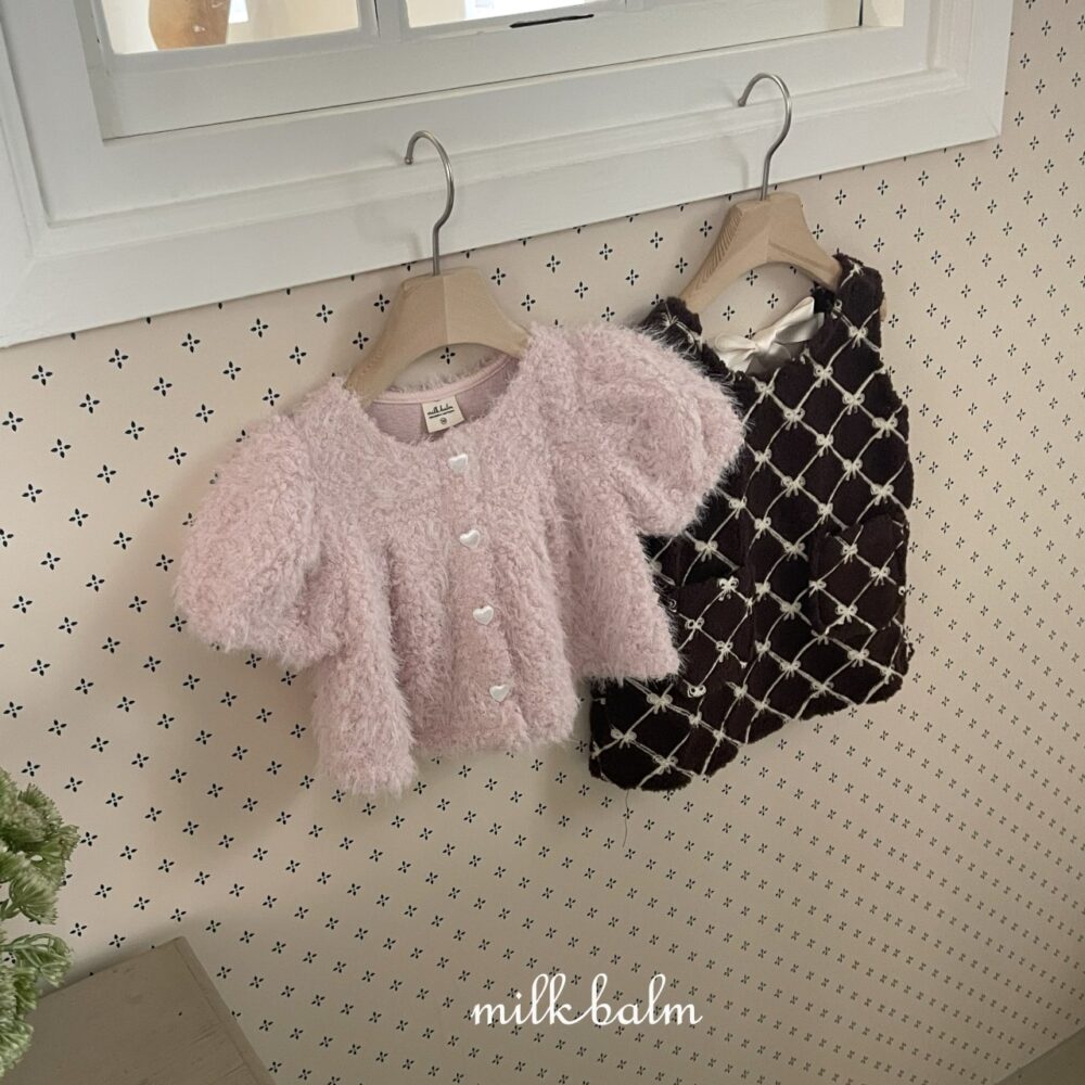 <b>MILKBALM洋裝</b>Winter 퍼 리본다이아75-125CM