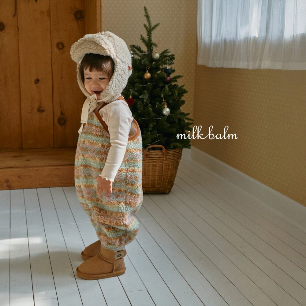 <b>MILKBALM吊帶褲</b>Winter 솜사탕 오버롤 0-18M