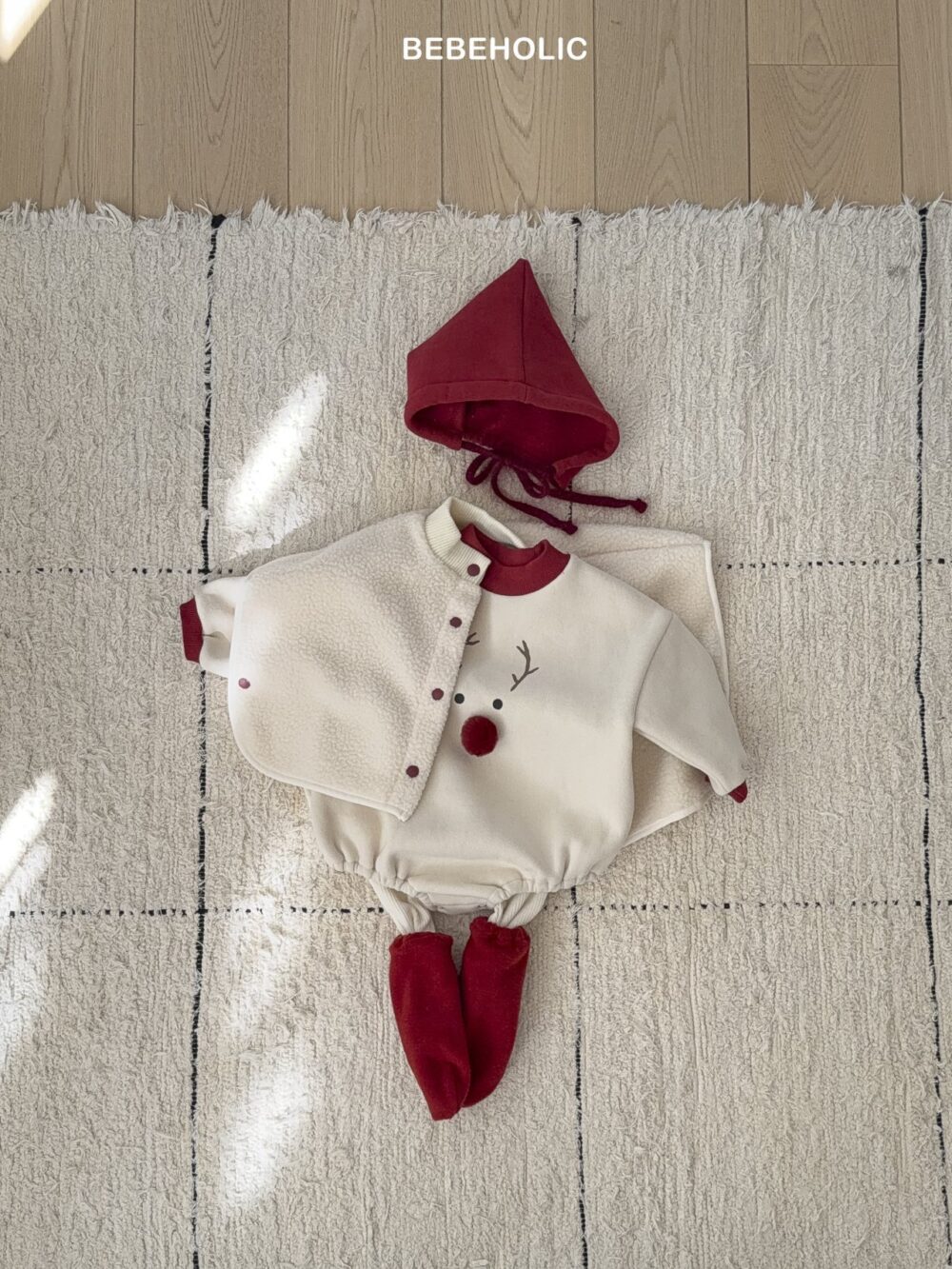 <b>BEBEHOLIC包屁衣</b>Winter 루돌프보넷세트 3-18M