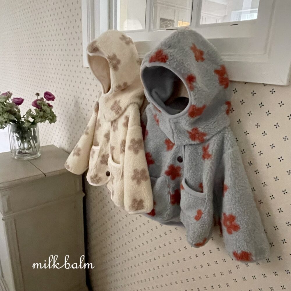 <b>MILKBALM外套</b>Winter 플라워 자켓 75-125CM