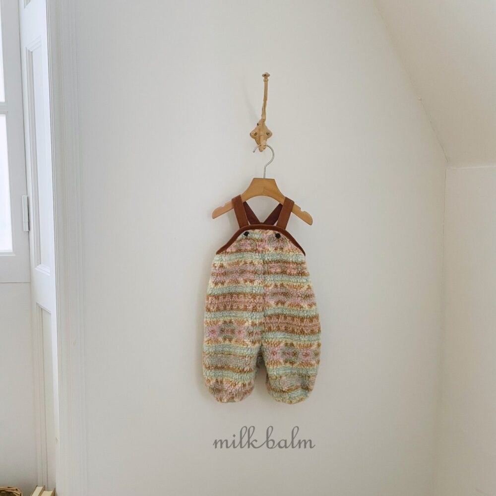 <b>MILKBALM吊帶褲</b>Winter 솜사탕 오버롤 0-18M