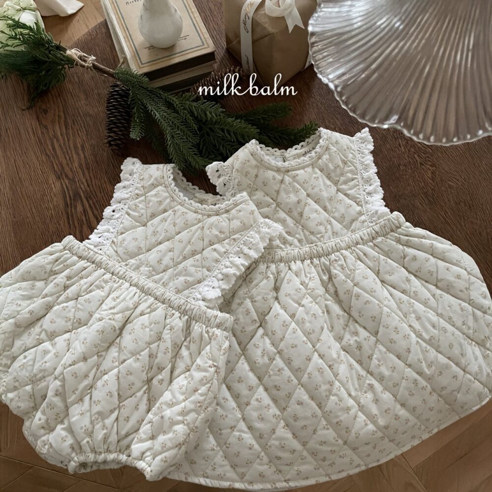 <b>MILKBALM洋裝</b>Winter 로라퀼팅75-125CM
