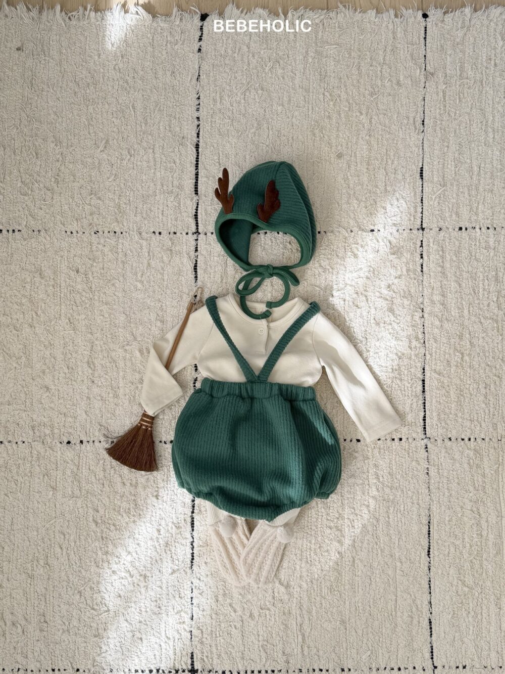 <b>BEBEHOLIC吊帶褲</b>Winter 징글벨멜빵블루머 3-18M